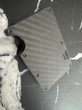 Carbon Fiber Ridge Wallet RFID Brand New Free Shipping serialized. 