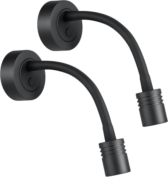 LED Leselampe 12V Dimmbar Wohnmobil Flexible Schwanenhals Usb-Anschluss, Wandlam-image
