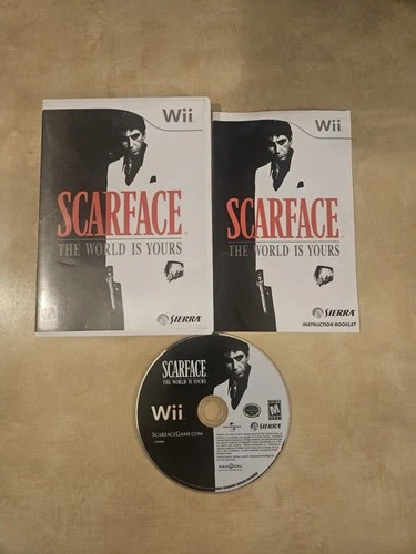 Scarface: The World is Yours (Nintendo Wii, 2007) CIB Complete With Manual