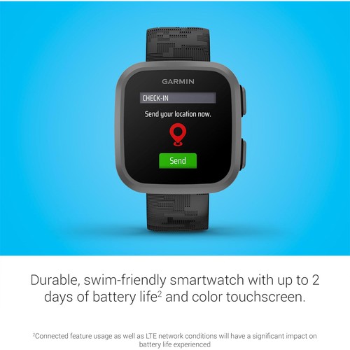 Garmin Bounce Kids Smartwatch, Black Camo +Converter Adapter +2 Yr Warranty Kit - Zdjęcie 7 z 11
