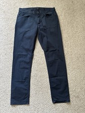 Theory Pants Mens Size 33x32 Navy Blue Raffi Slim Fit 5-pocket Pants Straight
