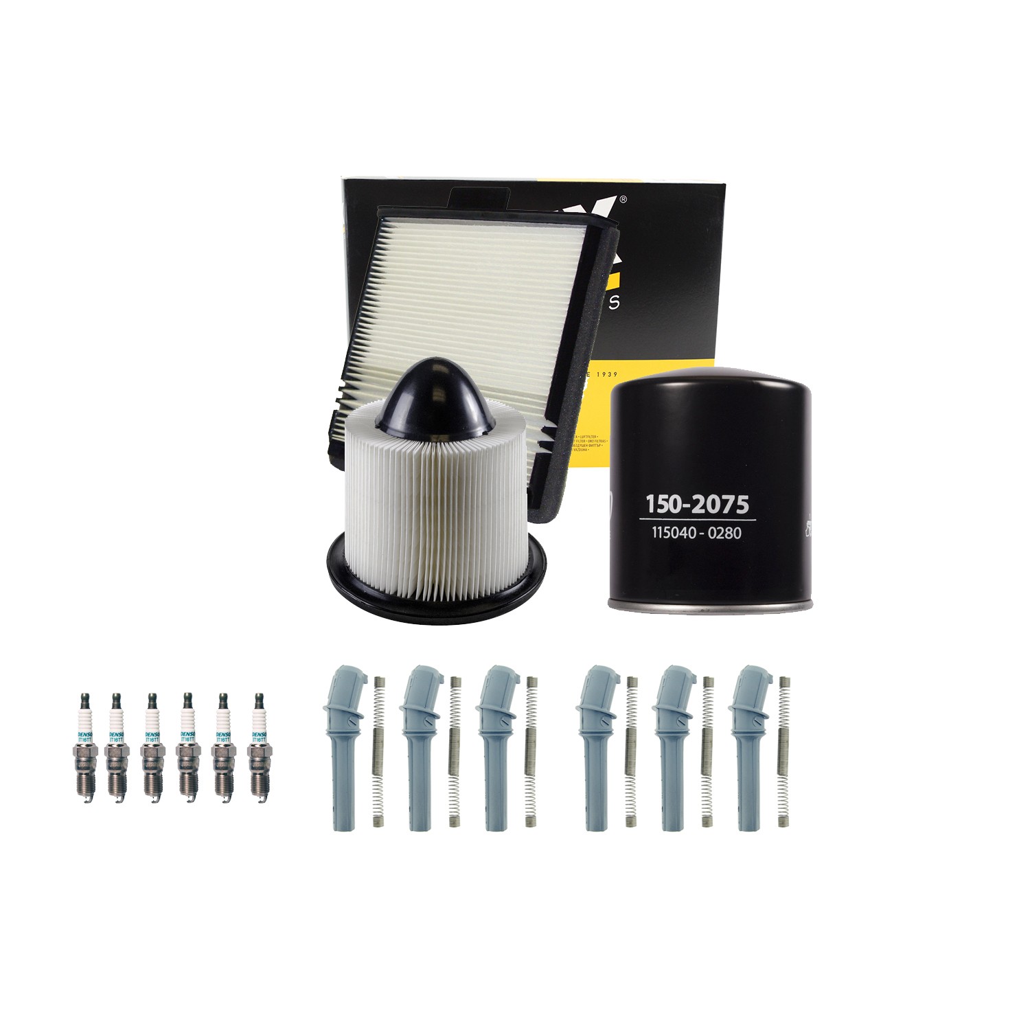 Denso Tune Up Kit NGK 8 Spark Plugs  Boots Kit for Expedition F-150 F-250 V8