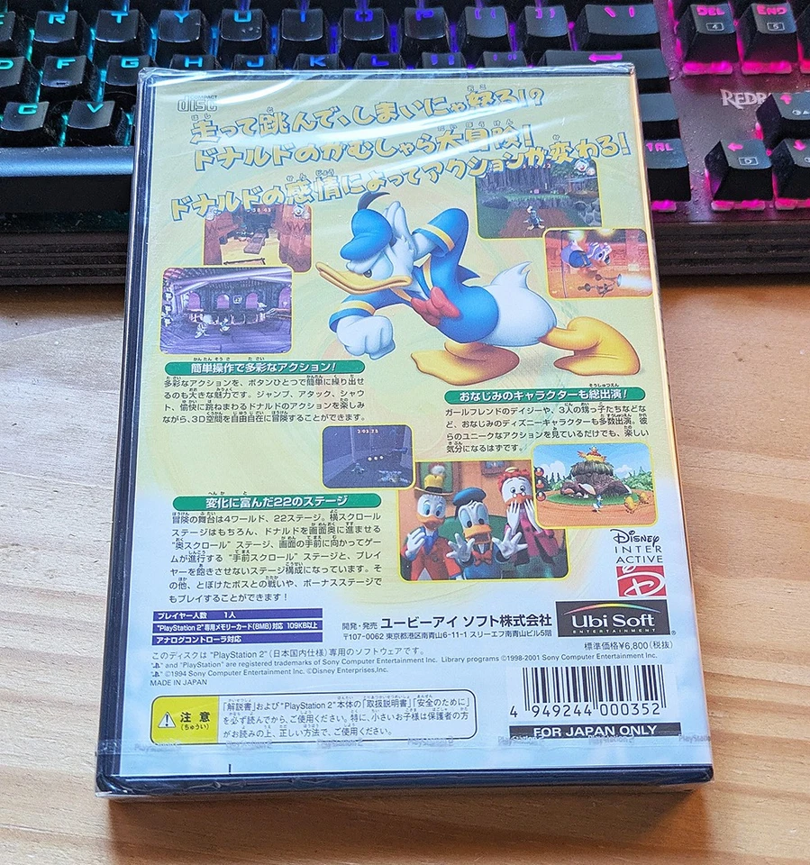 PS2 PlayStation 2 Disney Donald Duck Goin Quackers Japan NEW US Seller - Image 2 of 4