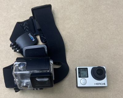 GoPro Hero4 Action Camera Silver Wi-Fi Touch Screen with Cable/16gb SD card
