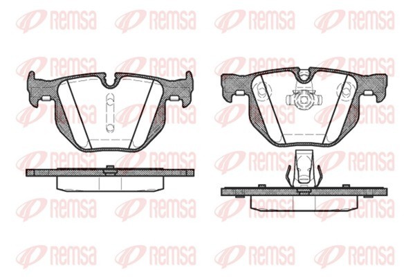 Remsa Bremsbelagsatz Scheibenbremse 0381.60 FüR E60 E61 Bmw 5Er Touring 3Er E91-image