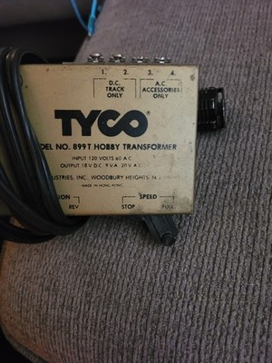 TYCO Model Train HO Scale 899V Hobby Transformer Power Pack 18V