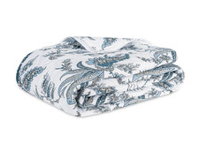 MATOUK Apolline Quilt in Mediterranean, KING, 500 Thread Count, Made in USA
