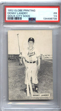 `1952 Globe Printing  Sioux City Soos Danny Landry Batboy PSA 1.5