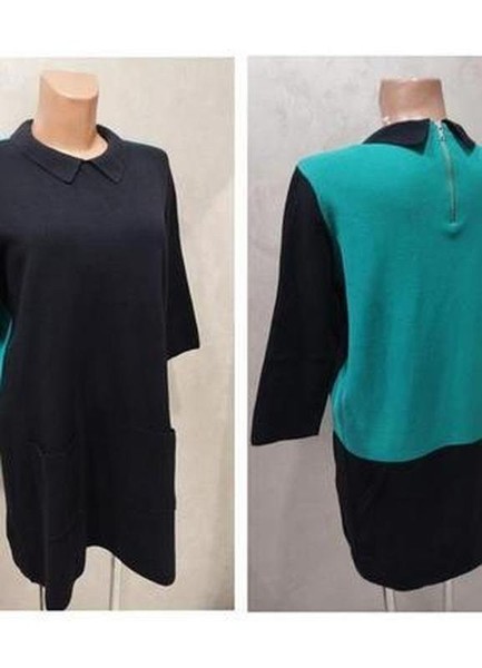 Women COS Dress Black Cotton 38 / M / 46 #6Q1H