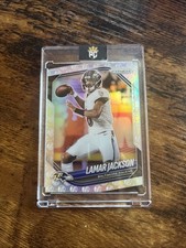 2025 Panini Prizm Lamar Jackson #78 White Knight /3 Ravens Ready To Grade!