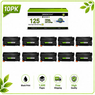 10pk 125 Toner Cartridge for Canon ImageClass LBP6020 LBP6020B MF3010 Printer