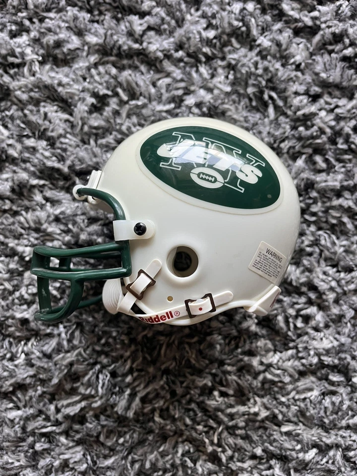 NFL 1998 NEW YORK JETS MINI CASCO RIDDELL Buen Estado Talla 3-5/8 Foto 2 de 4