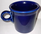 Fiestaware Coffee Mug Cup Navy Cobalt Blue O-Ring HLC USA 90s