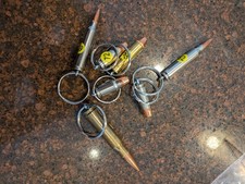 7 Keychains Bullets Key Ring Lot