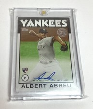 2021 TOPPS Albert Abreu #86B-AA Auto RC 1986 35th Anniversary Card