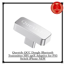 Questyle QCC Dongle Bluetooth Transmitter MFi aptX Adaptive for PS5 Switch iPhon
