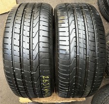 2X 265-40-21 101Y Pirelli Pzero NO, 6.1MM Tread, DOT: 2023-2024