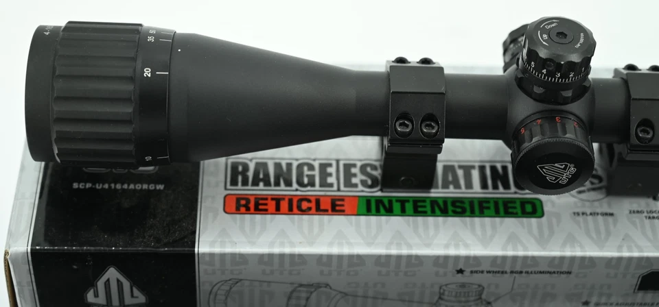 Mira para rifle UTG 1 pulgada 4-16x40 mm tamaño completo AO bloqueo cero restablecimiento SCP-U4164AORGW Foto 3 de 4