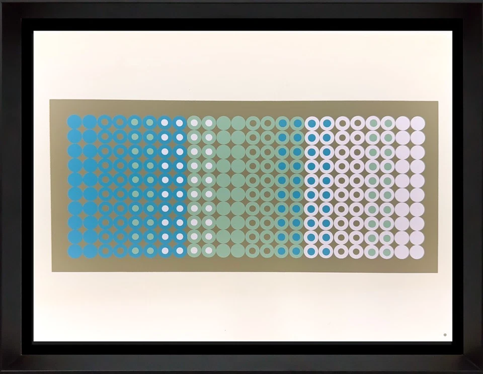 Josef ALBERS Original SERIGRAFÍA [XIII-2] Edición Limitada con Marco Incluido Foto 2 de 4