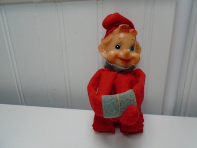 VINTAGE RED PIXIE ELF 9'' KNEE HUGGER JAPAN (CB4820)
