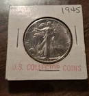 1945 Walking Liberty Half Dollar Choice AU Silver Coin