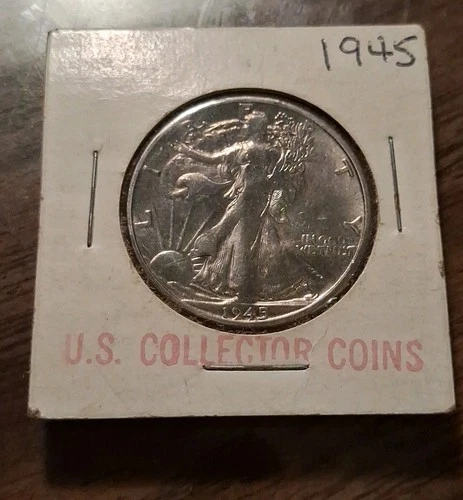 1945 Walking Liberty Half Dollar Choice AU Silver Coin