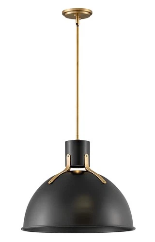 Hinkley Lighting 3483 Argo 1 Light 20"W Pendant - Brass - Picture 2 of 12