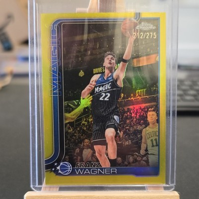 Topps Chrome 2026 Franz Wagner Orlando Magic #39 Yellow Parallel 212/275