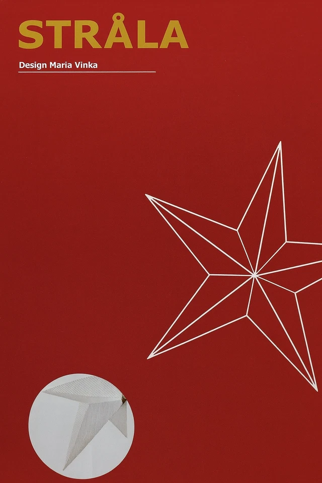 IKEA STRÅLA PAPEL ESTRELLA LÁMPARA PANTALLA 28” COLGANTE LUZ PANTALLA (CAJA DESGASTE) Foto 2 de 4