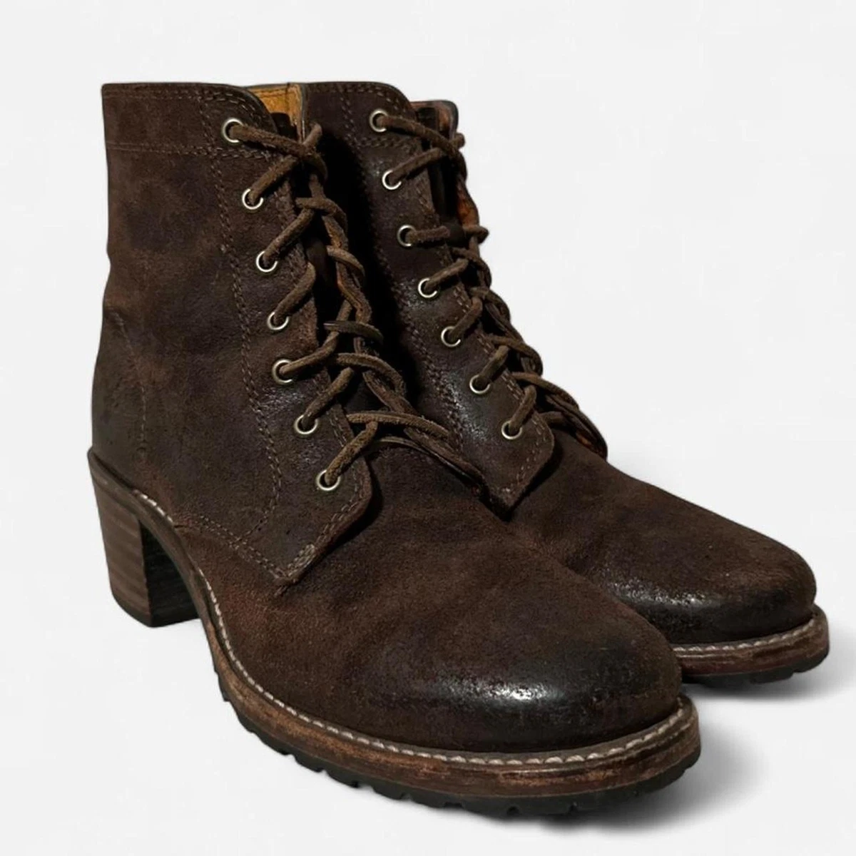 vintage frye lace up boots products for sale | eBay
