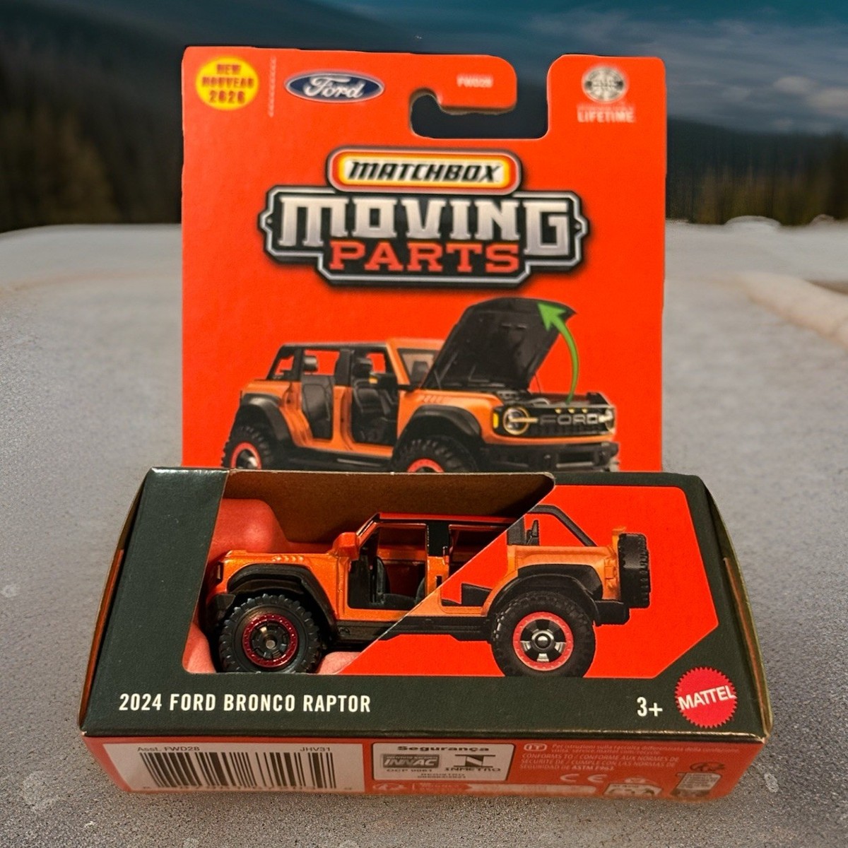 2026 Matchbox MOVING Parts 2024 Ford Bronco RAPTOR 9/50 🍑 Peach
