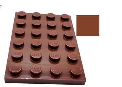 Lego  Platte 4x6 Reddish Brown braun 3032 4271874 beidseitig bebaubar Bauplatte
