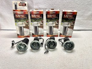 4 MALIBU 10W Low Voltage 12V Garden Landscape Path MUSHROOM Metal Glass Top