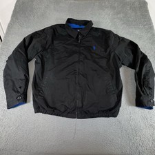 US Polo Assn Jacket Mens XXL 2XL Black Full Z...