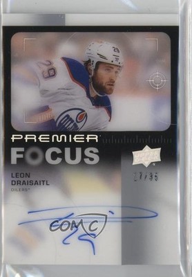 2023-24 Upper Deck Premier Focus 17/35 Leon Draisaitl #PFA-LD Auto s3g
