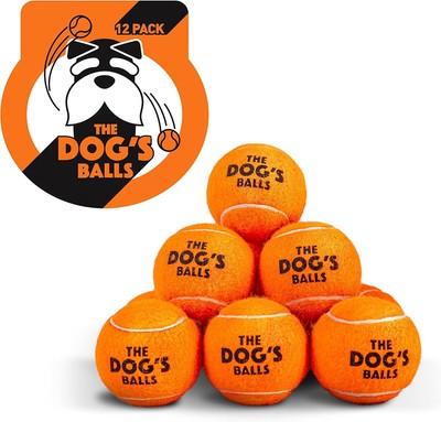 The Dog's Balls, Hund Tennis 12er Pack 12 Medium Orange 