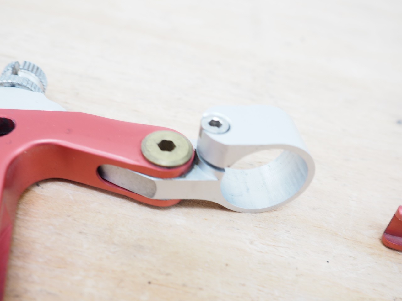 Vintage Paul Components Love V-Brake Levers Pair Red/Silver CNC MTB/Gravel 130g