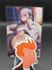 Emilia Re Zero Anime Waifu Card Doujin ACG Goddess Holo