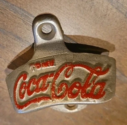 Coca Cola Bottle Opener Starr X Cast Iron Pat. Brown Co Vintage USA
