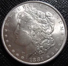 Better Date 1881-P Morgan Silver Dollar - Blazing White Choice BU