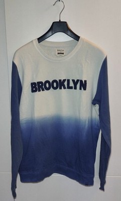 BWGH PUMA Sweatshirt Herren L Brooklyn Blau Weiß Top Zustand