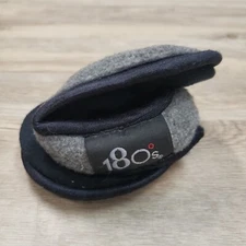 Degrees 180s Ear Muffs Behind the Neck Polartec Winter Gear Gray Black Adj