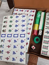 Vintage MAH - JONGG, MAH JONG LARGE SET  IN CARRYING (BRIEF) CASE *SEALED*