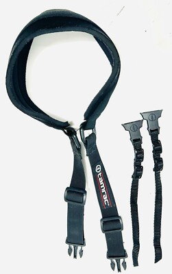 Padded Camera Strap Adjustable Quick Release Suede Tamrac N-45 Black Nylon