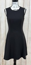 Kate Spade A-Line Little Black Dress Size 4 Sleeveless Retro 50's Gold Zipper
