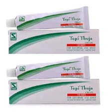 2 X Willmar Schwabe India Topi Thuja Cream (25g) effective in warts and corns
