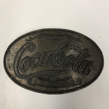 Vintage Coca Cola 5 Cents At Fountains Belt Buckle