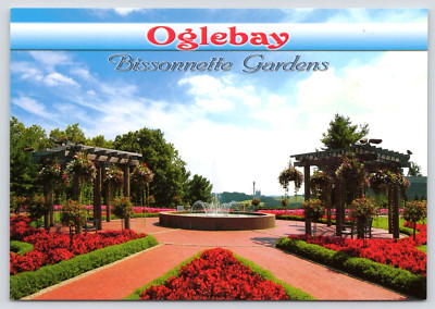 Postcard Wheeling West Virginia Beautiful Oglebay Bissonnette Gardens ...