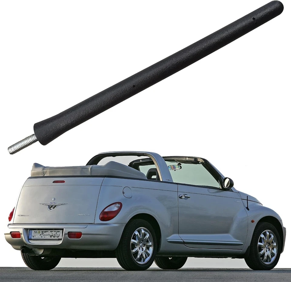 Mástil de antena negro corto de 6 3/4" radio AM/FM para Chrysler PT Cruiser 2001-2010 Foto 4 de 4