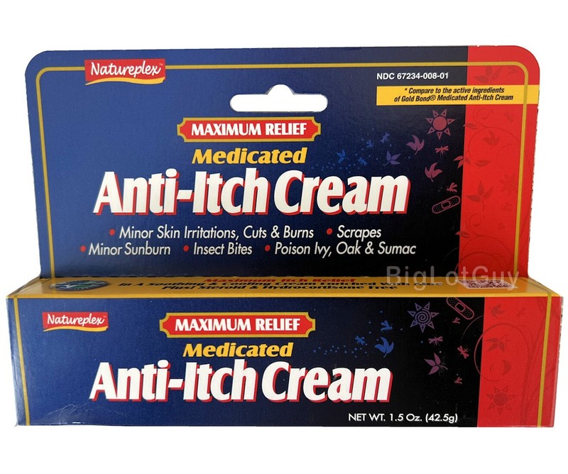 Natureplex Maximum Relief Medicated Anti-Itch Cream 1.5 oz Itching Ointment 1Pck
